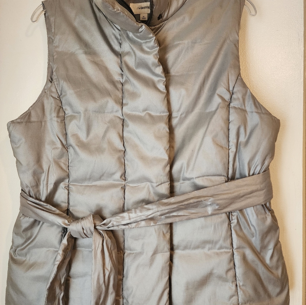 Merona Silver Vest Women's XL